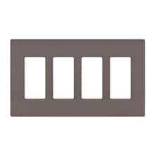 Radiant 4-Gang Decorator Rocker Light Switch / Outlet Cover Wall Plate