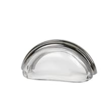Glass Bin Pull 3 Inch Center to Center Cup Cabinet Pull