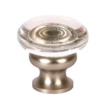 Mushroom Glass 1-1/4 Inch Mushroom Cabinet Knob