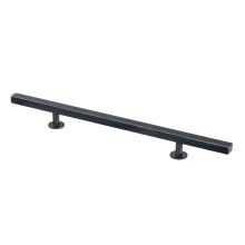 Square Bar 6 Inch Center to Center 10-1/2 Inch Bar Cabinet Pull