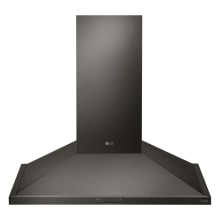 200 - 600 CFM 30 Inch Wide Full Installation Range Hood with Low Profile Body