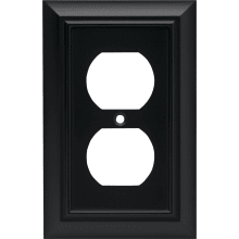 Beveled Edge Single Duplex Outlet Switch Plate from the Casual Collection