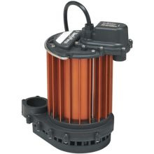 1/3 HP Aluminum Submersible Sump Pump with 25' Cord (Non-Automatic)