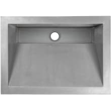 21" Rectangular Concrete Undermount Bathroom Sink