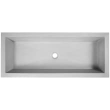 Trough 36" Rectangular Concrete Drop In Bathroom Sink