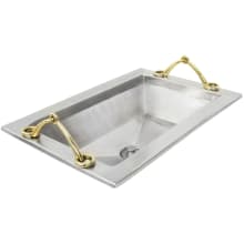 Vintage Jeweler 21" Rectangular Drop In Bathroom Sink