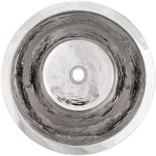Hammered Metals 16" Circular Drop In or Undermount Bathroom Sink