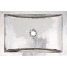 Hammered Metals 20" Rectangular Drop In or Undermount Bathroom Sink