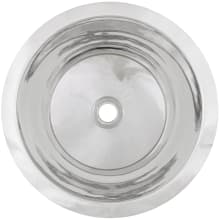 Smooth Small Round Flat Bottom Undermount Single Basin Bar Sink