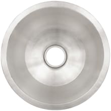 Smooth Large Flat Round Undermount Single Basin Bar Sink