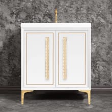 Linea 30" Single Free Standing Vanity Cabinet Only - Less Vanity Top
