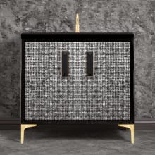 Mother of Pearl 36" Single Free Standing Vanity Cabinet Only - Less Vanity Top