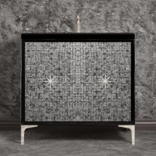 Mother of Pearl 36" Single Free Standing Vanity Cabinet Only - Less Vanity Top