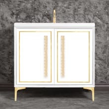 Linea 36" Single Free Standing Vanity Cabinet Only - Less Vanity Top