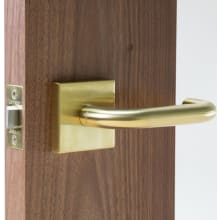 Marine Grade 316 Stainless Steel LL1 Passage Door Lever Set with Square Rose