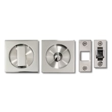 304 Grade Stainless Steel Square Privacy Pocket Door Lock