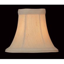 5" Height Small Natural Woven Stripe Bell Candelabra Shade