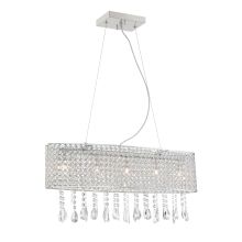 Mckayla 5 Light 7" Wide Single Tier Chandelier with Crystal Accents