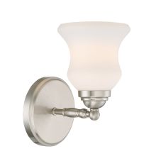 Faina Single Light 6" Wide Bathroom Sconce with Frosted Glass Shade