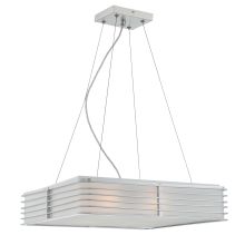 Babette 4 Light 18" Wide Pendant with Frosted Glass Shade