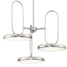 Sailee 3 Light 21" Wide LED Abstract Chandelier