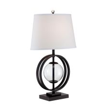 Herbert 26" High 1 Light Table Lamp with Off-White Fabric Shade