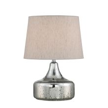 Silas Single Light 20" Tall Table Lamp with Fabric Shade