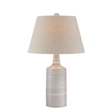 Rachelle 25.5" High 1 Light Table Lamp with Light Beige Fabric Shade