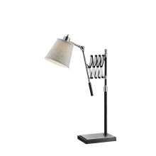 Caprilla Single Light 37" Tall Swing Arm Table Lamp