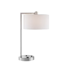 Lexiana Single Light 23-1/2" Tall Buffet Desk Lamp with USB Port