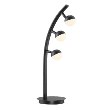 Torshon 3 Light 21" Tall Integrated LED Arc and Tree Table Lamp