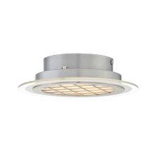 Lamont Single Light 9" Wide LED Flush Mount Ceiling Fixture with Frosted Glass Shade