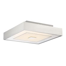 Halona Single Light 13-1/2" Wide Integrated LED Semi-Flush Square Ceiling Fixture