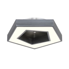 Pentex 15" Wide Integrated LED Semi-Flush Ceiling Fixture