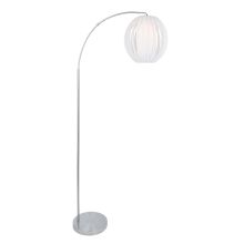 Deion Single Light 25" Tall Floor Lamp with Paper Shade