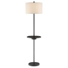 Tungsten 62" Tall Dual Function Floor Lamp with Tray