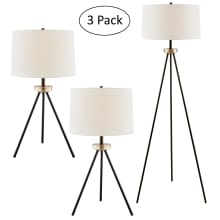 Tullio 61" Tall Tripod Lamp Sets