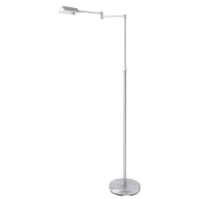 Pharma Collection 54" Tall Integrated LED Swing Arm Floor Lamp