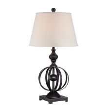 Marquette 1 Light Table Lamp with Fabric Shade