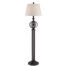 Marquette 1 Light Floor Lamp with Fabric Shade