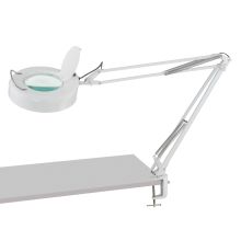 Magnify-Lite Single Light 40-1/2" High Integrated LED Desk Lamp with 3x magnifying lens