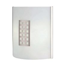2 Light Fluorescent Wall Sconce Polished Steel / Frost Glass Shade from the Patch Collection