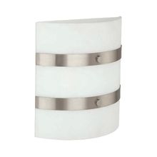 2 Light Fluorescent Wall Sconce with Frost Glass Shade from the Patch Collection