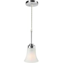 1 Light Pendant Lamp with Frost Glass Shade from the Bendek Collection