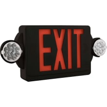 LHQM 19" LED Exit / Emergency Combo Unit with Red Letters