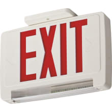 ECBR Red LED Ceiling Mount Integrated Exit Sign / Emergency Light Combo