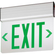 EDG 13" LED Lighted Exit Sign with Green Lettering on Mirror