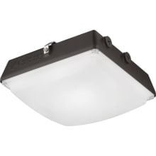 Contractor Select Single Light 10" Wide LED Outdoor Flush Mount Ceiling Fixture - 4500 Lumens