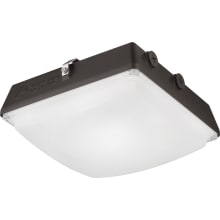 CNY Single Light 10" Wide LED Outdoor Flush Mount Ceiling Fixture - 4500 Lumens