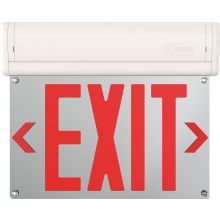 Basics Edge-Lit LED Red Letter Surface Mount Exit Light